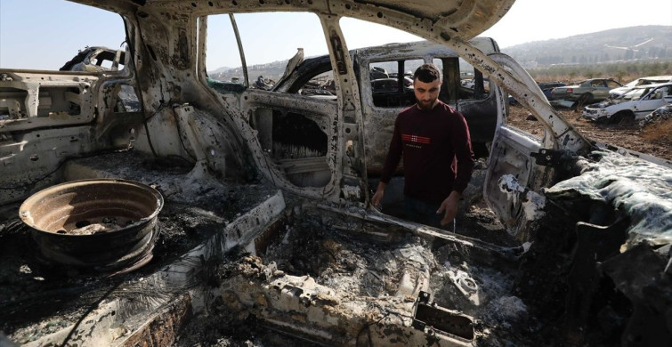 İsrailli Saldırganlar Batı Şeria'daki Yedek Parça Deposuna Saldırdı