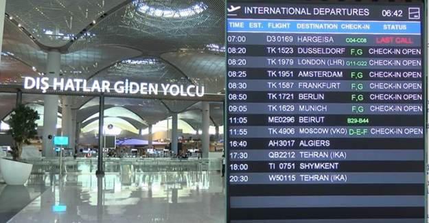 İstanbul Havalimanı'nda Yurt Dışı Uçuşları Yeniden Başladı