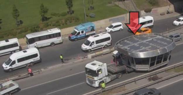İstanbul Trafiğinde Şok Eden Görüntü!