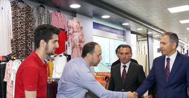 İstanbul Valisi Yerlikaya' dan Esnafa Tam Destek