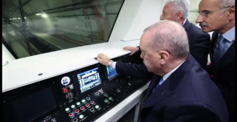 İstanbul'a nefes aldıracak proje açılıyor: Cumhurbaşkanı Erdoğan metro ile alana gitti