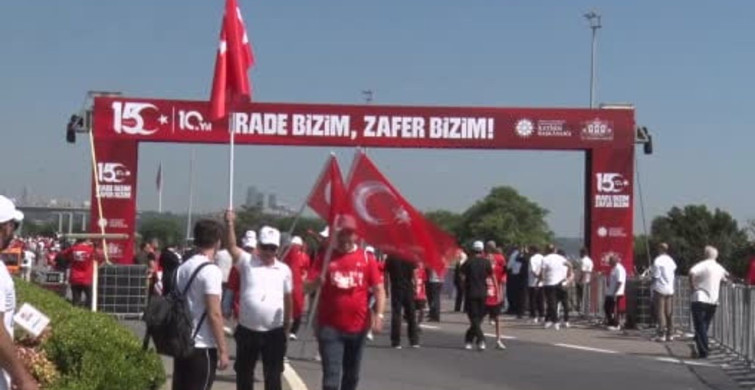 İstanbul’da 15 Temmuz'un 10. yılında tarihi yürüyüş