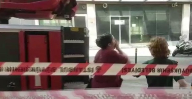 İstanbul'da Hastane Bahçesinde Yangın