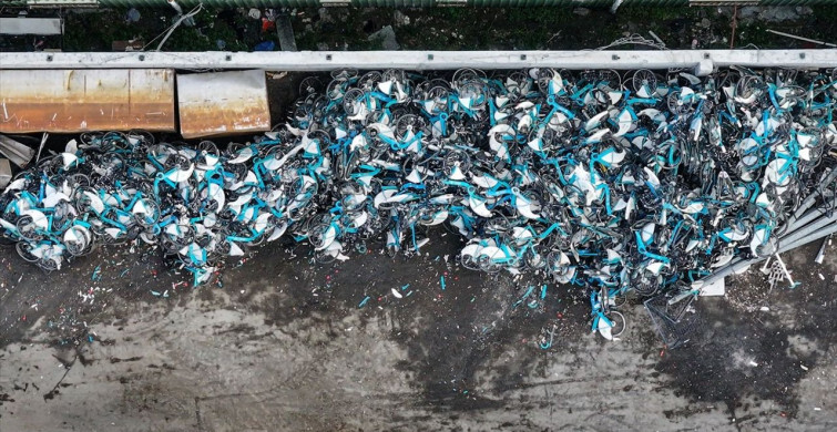 İstanbul'da İSBİKE Bisikletlerinin Hurdalanması
