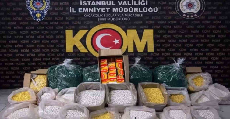 İstanbul'da Kaçak İlaç Operasyonu: 1,5 Milyon Sahte Hap Ele Geçirildi