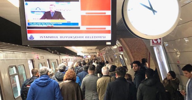 İstanbul'da Metro Hattında Teknik Arıza