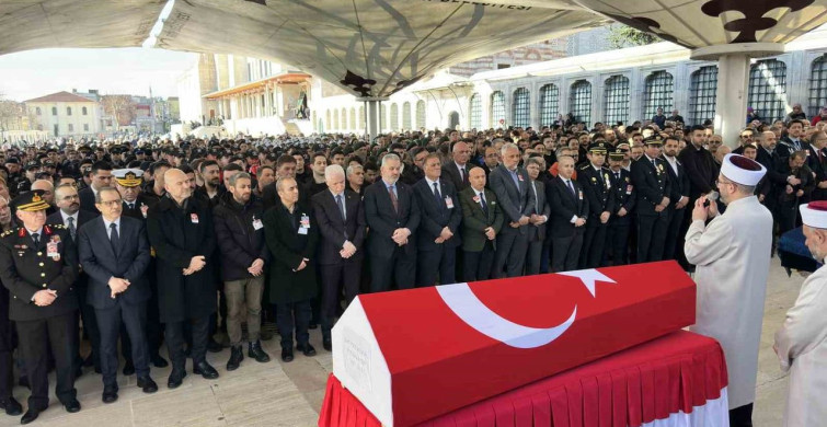 İstanbul’da Şehit Polis Memuru Mustafa Aydın Son Yolculuğuna Uğurlandı
