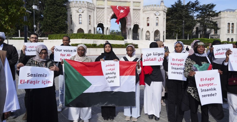 İstanbul'da Sudan için Dayanışma Gösterisi