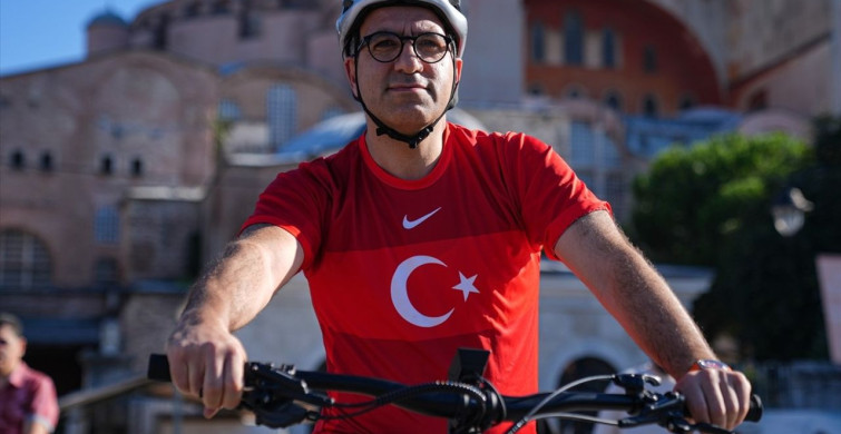 İstanbul'da 'Sumud İçin Pedallıyoruz' Etkinliği