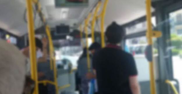 İstanbul'da Yolcular Otobüste Maske Tartışması Yaşadı