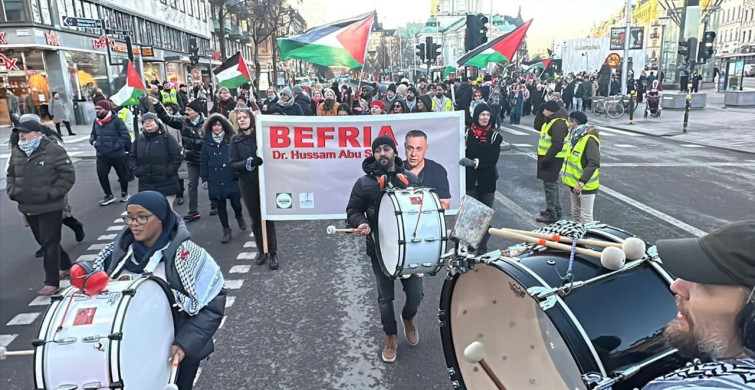 İsveç'te Gazze İçin Protesto Gösterisi Düzenlendi