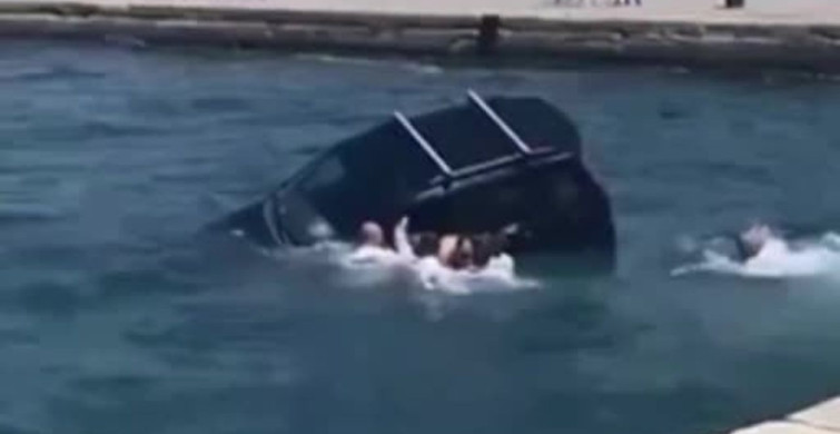 İtalya’da denize düşen sürücüye askeri akademiden yardım