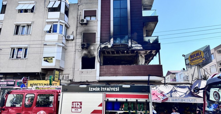 İzmir Buca'da Dairede Yangın Çıktı