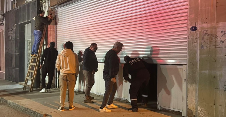 İzmir'de Baskı Atölyesinde Yangın Çıktı