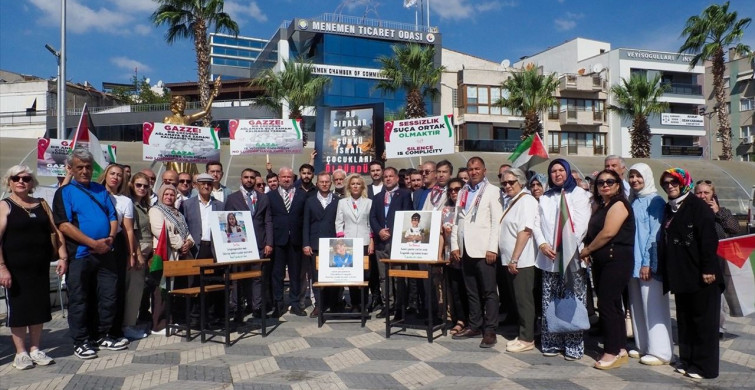 İzmir'de Gazze'deki Çocuklar İçin 'Boş Sıralar' Etkinliği