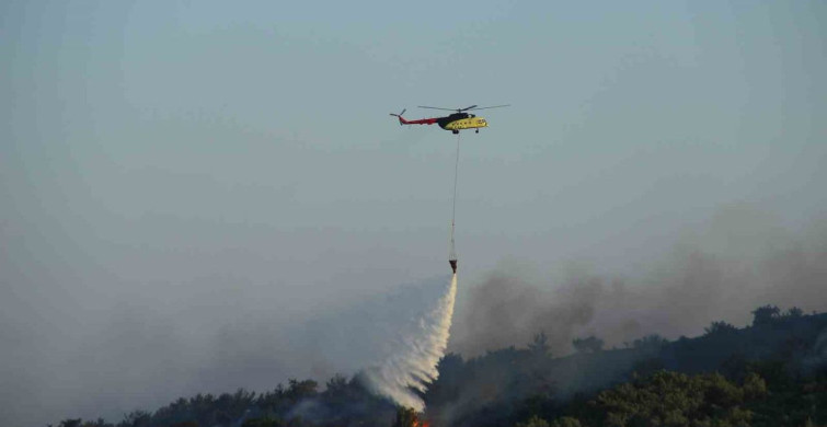 İzmir’de makilik alandaki yangın kontrol altına alındı