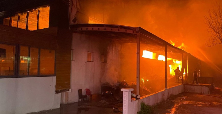 İzmir'de Mobilya Fabrikasında Yangın Çıktı