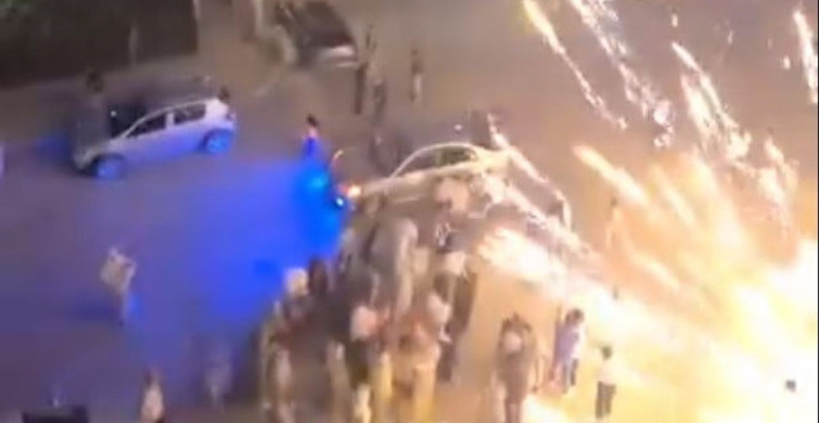 İzmir'de nişan organizasyonu öncesi havai fişek paniği yaşandı