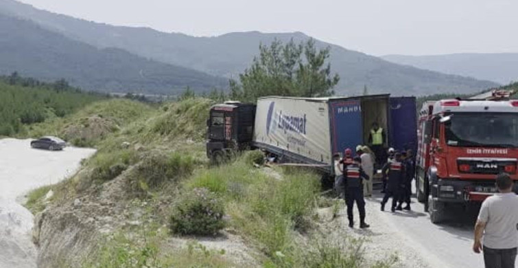 İzmir'de Tır Devrildi: Sürücü Hayatını Kaybetti
