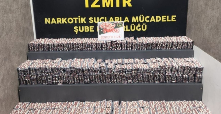 İzmir'de Uyuşturucu Operasyonu: 55 Bin Hap Ele Geçirildi