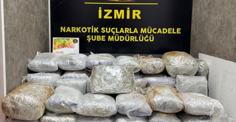 İzmir'de Uyuşturucu Operasyonu: 65 Kilogram Ele Geçirildi