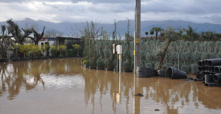 İzmir'in Ödemiş İlçesinde Yağışlar Hayatı Olumsuz Etkiledi