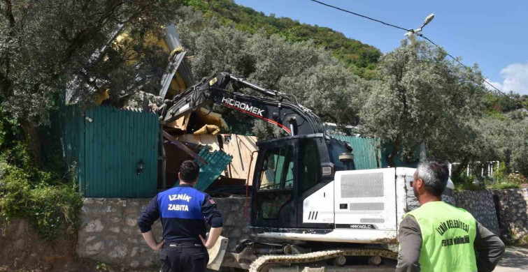 İznik'te Kaçak Yapılara Karşı Sert Önlemler