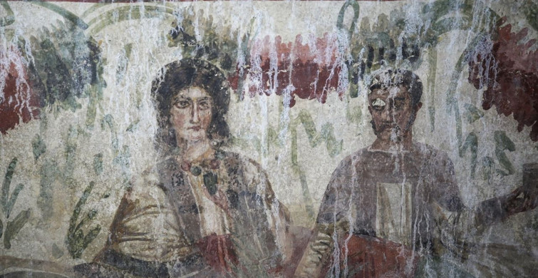 İznik'teki Hisardere Kazılarında Çoban İsa Freski Temizleniyor