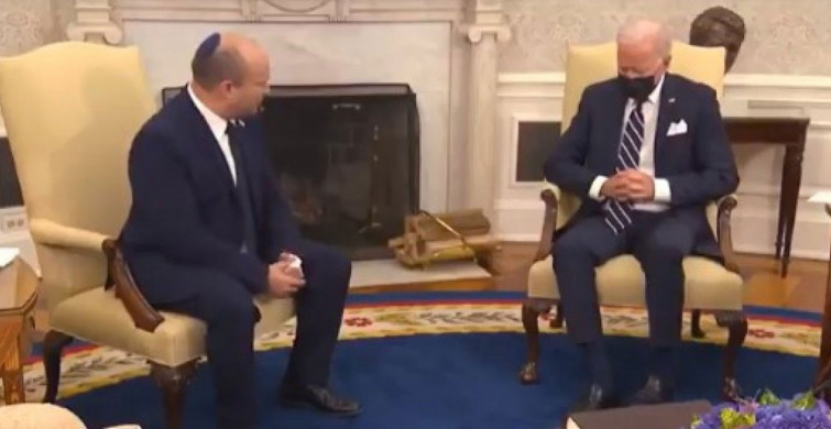 Joe Biden Naftali Bennett İle Görüşmesinde Canlı Yayında Uyudu!