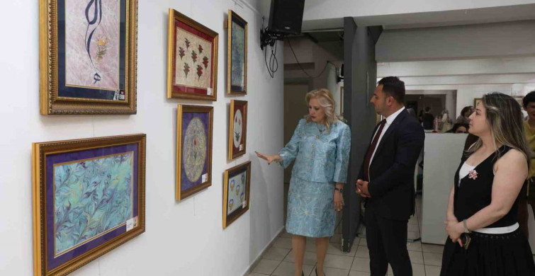 Kaat-ı ve Ebru Sergisi Nilüfer'de Açıldı