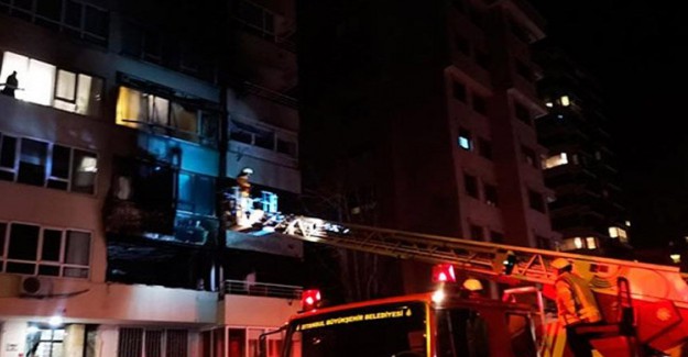 Kadıköy’de Gazlı Şömine Yangını