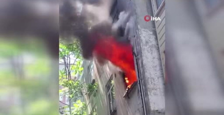 Kağıthane'de Derin Dondurucudan Çıkan Yangın Daireyi Küle Çevirdi