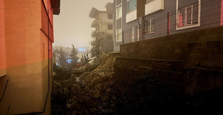 Kahramanmaraş'ta İstinat Duvarı Çöktü