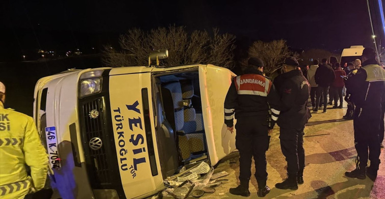 Kahramanmaraş'ta Minibüs Kazası: 11 Yaralı