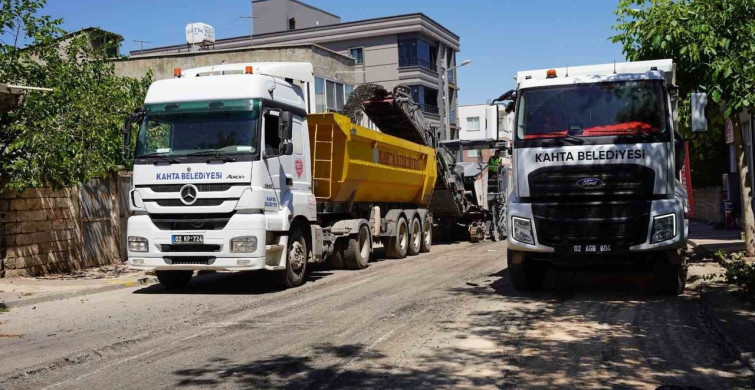 Kahta'da Atatürk Caddesi yenileniyor