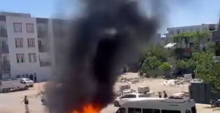 Kahta'da çöp yangını paniğe neden oldu