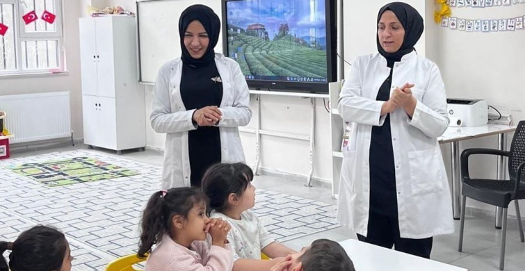 Kahta'da Miniklere El Hijyeni Eğitimi