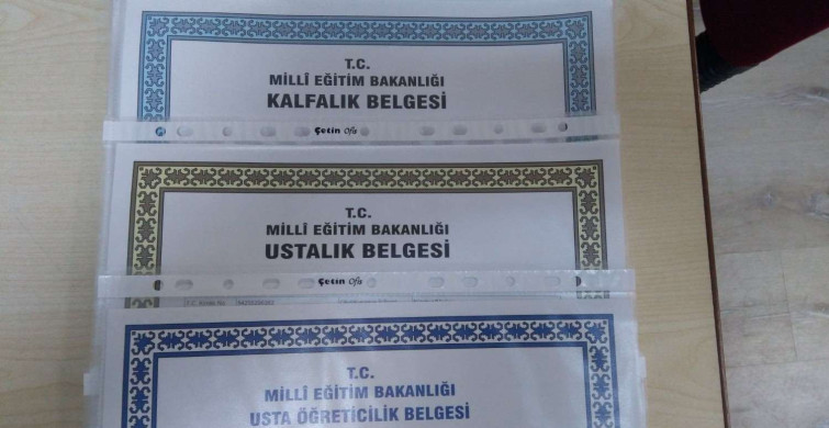Kalfalık belgesi nereden, nasıl alınır? Kalfalık belgesi ne işe yarar? 2022 kalfalık belgesi başvuru belgeleri