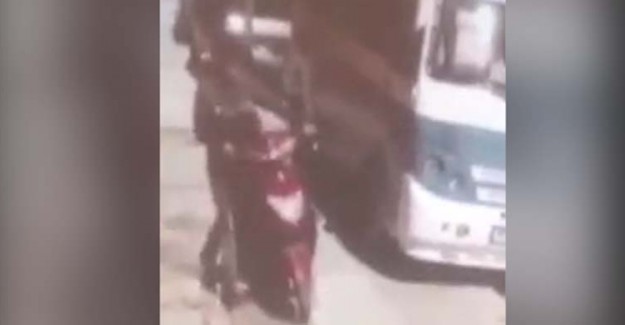 Kameraları Fark Etmedi! Motoru Çalma Anı Kameralara yansıdı