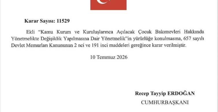 Kamu kurum ve kuruluşlarında çocuk bakımevleri yaygınlaştırılacak