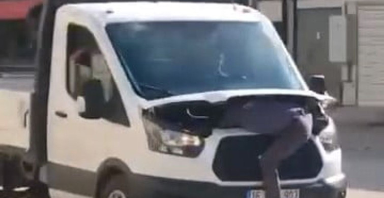 Kamyonetin Motorunda Tehlikeli Yolculuk: Tamirci Olayı Açıkladı