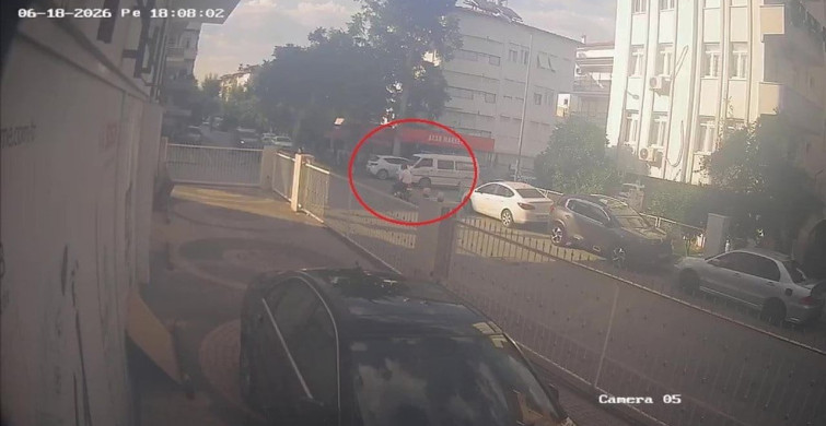 Kamyonetle çarpışan motosiklet sürücüsü kask sayesinde hafif yaralarla kurtuldu