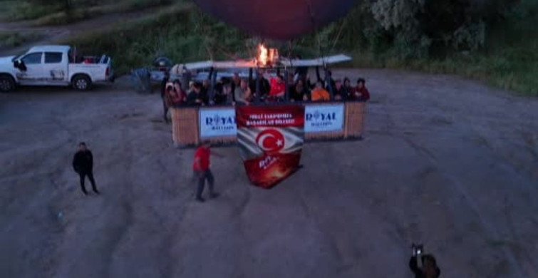 Kapadokya'dan milli takıma moral uçuşu
