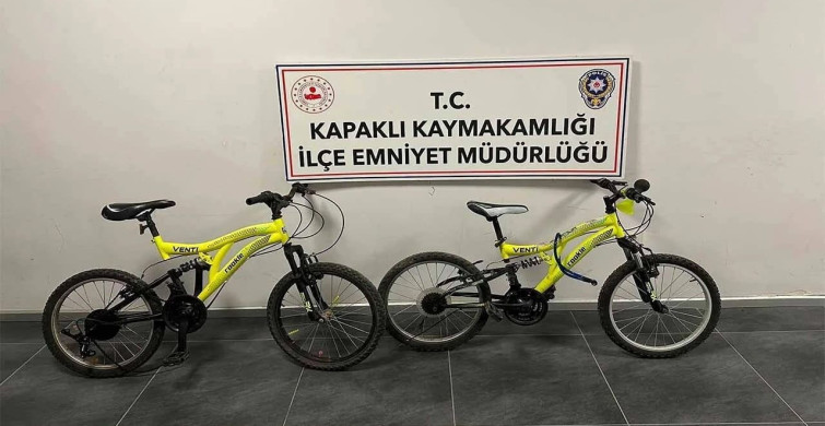 Kapaklı'da Bisiklet Hırsızları Ele Geçirildi