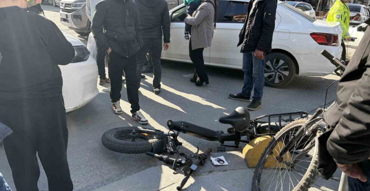 Kapaklı'da Elektrikli Bisiklet Sürücüsü Yaralandı