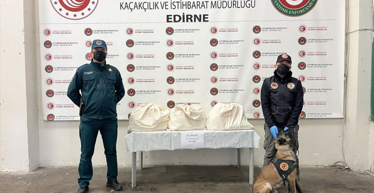 Kapıkule Sınır Kapısı'nda 36 Kilo Kokain Ele Geçirildi