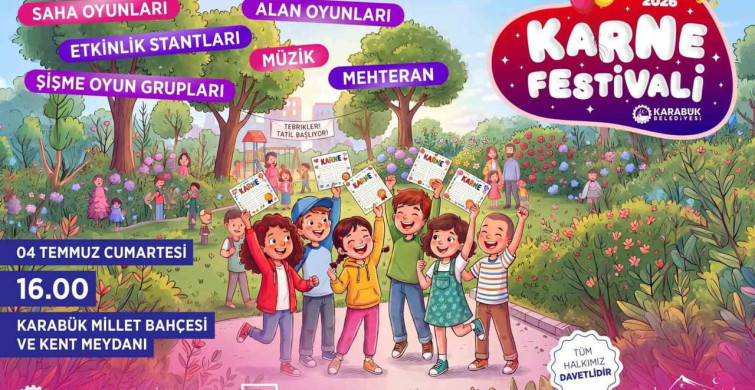 Karabük Belediyesi, çocuklar için karne festivali düzenliyor