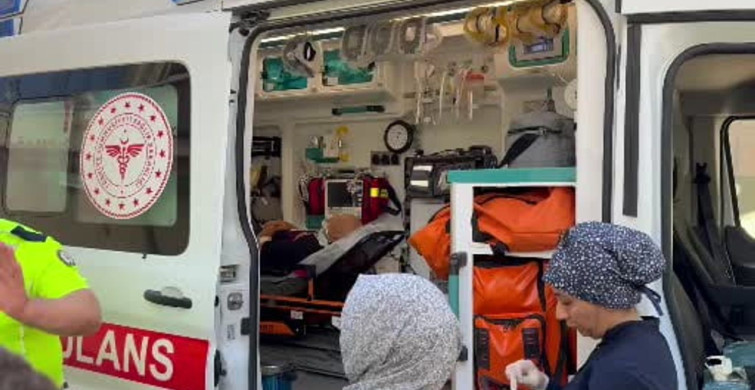 Karabük'te aküsü biten aracı iterken sıkışan kişi kurtarıldı