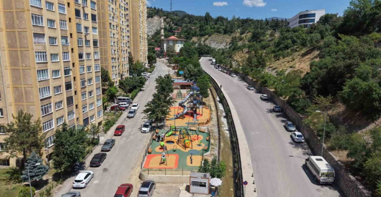 Karabük'te Cevizkent TOKİ tema parkında sona gelindi