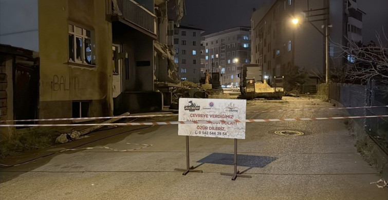 Karabük'te Doğal Gaz Patlaması Sonrası Yıkım Başladı